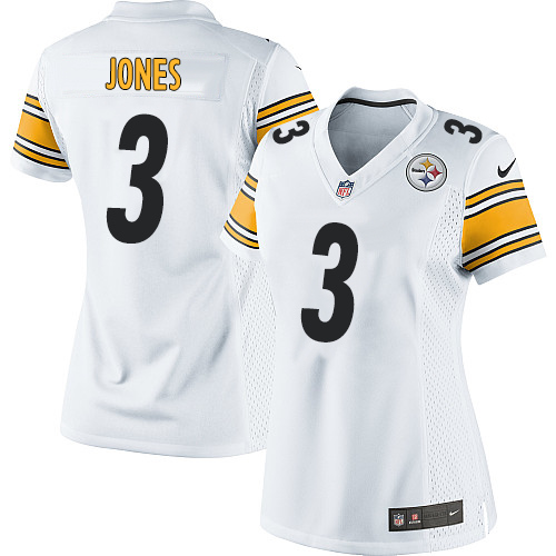 Women's Limited Landry Jones Nike Jersey White Road - #3 NFL Pittsburgh Steelers